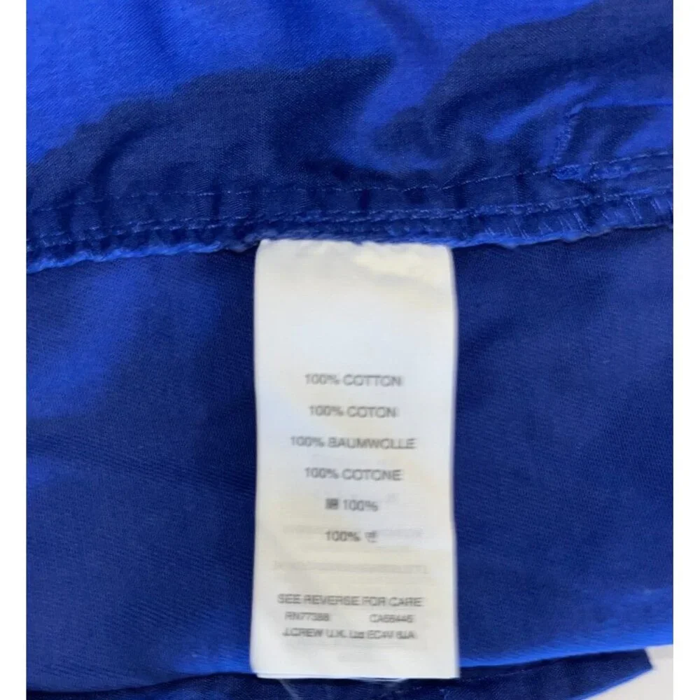 J. Crew Women’s Navy Blue Chino Shorts Size 4 Flat Front 100% Cotton 31" X 3" - Picture 4 of 4